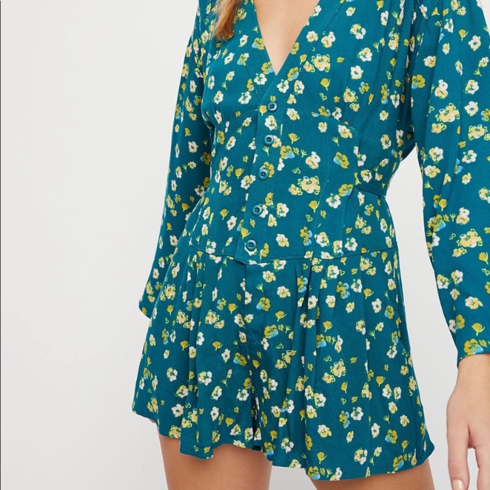 Free People L'amour Printed Romper